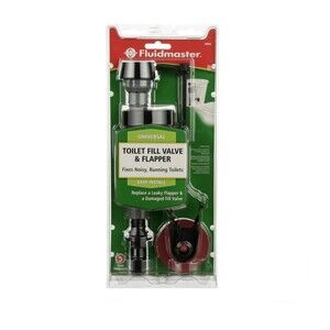 NEW Fluidmaster 400CR Universal Toilet Fill Valve & 2" Toilet Flapper Repair Kit